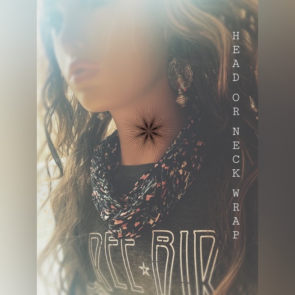 Head Band Neck Wrap Tiny Floral - Picture 4 of 10